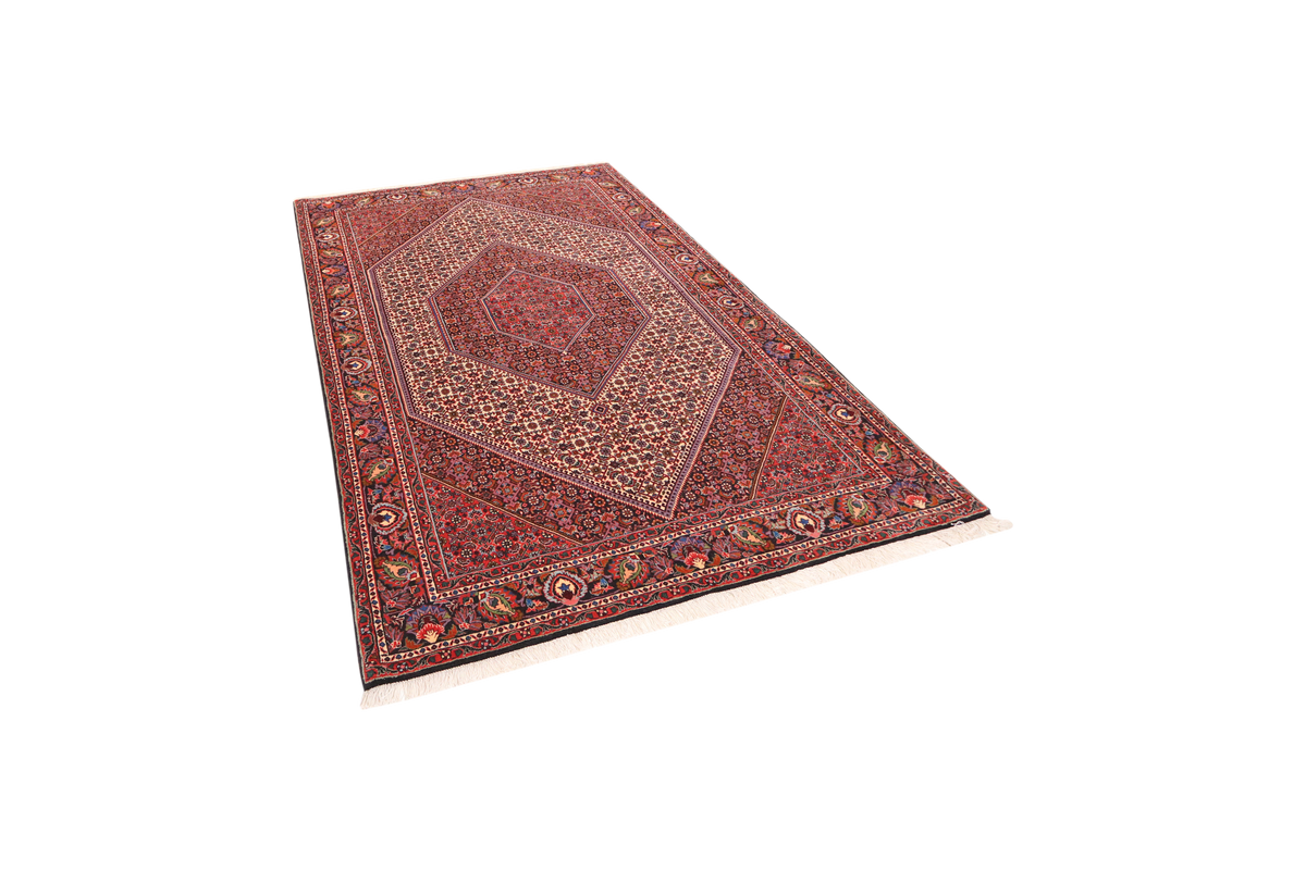Tapis Vintage Bidjar Bookan 235x146cm Motifs colorés inspirés de la nature