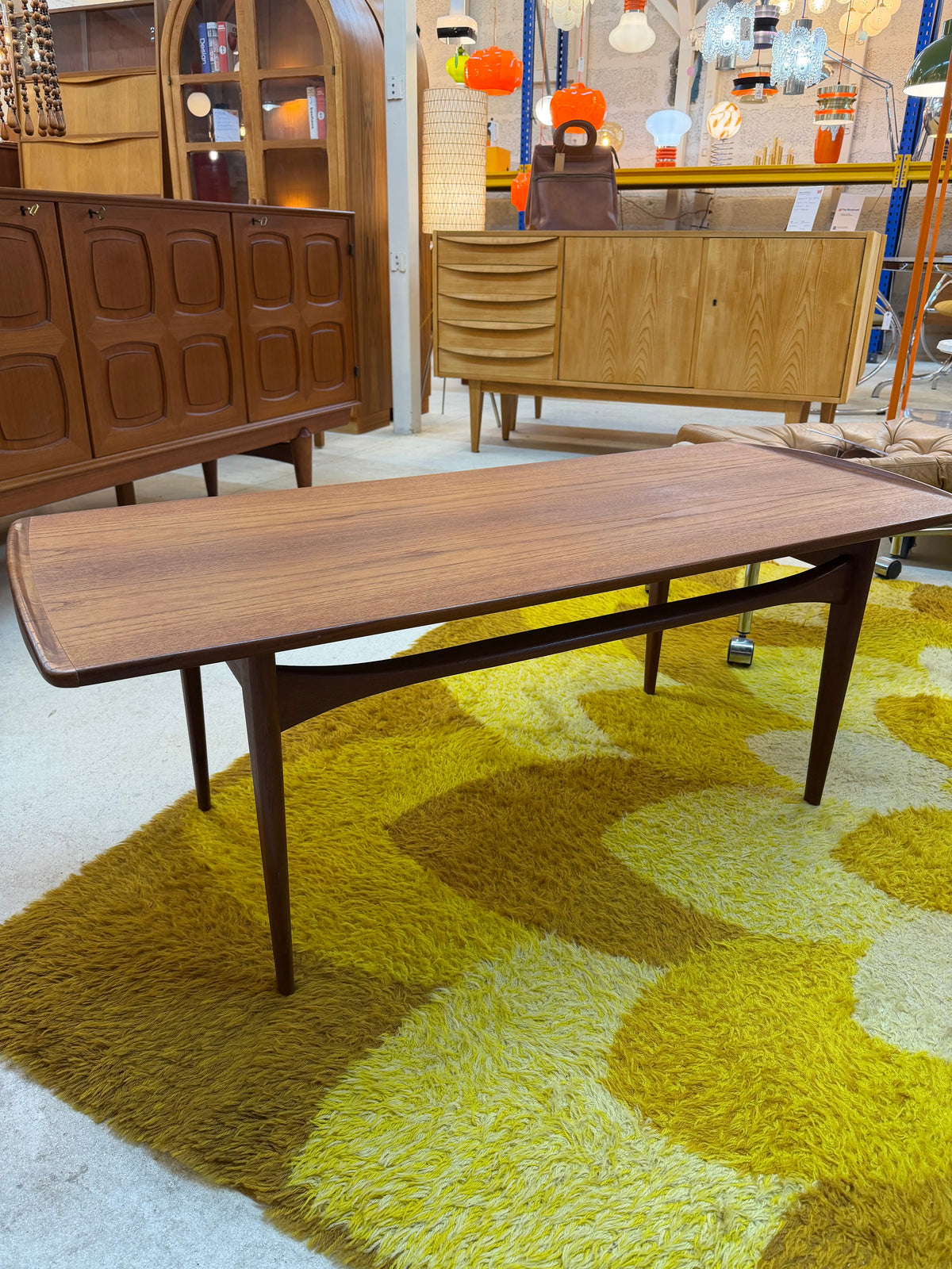 Couchtisch Modell 503 Teak von Tove und Edvard Kindt-Larsen für France und Søn