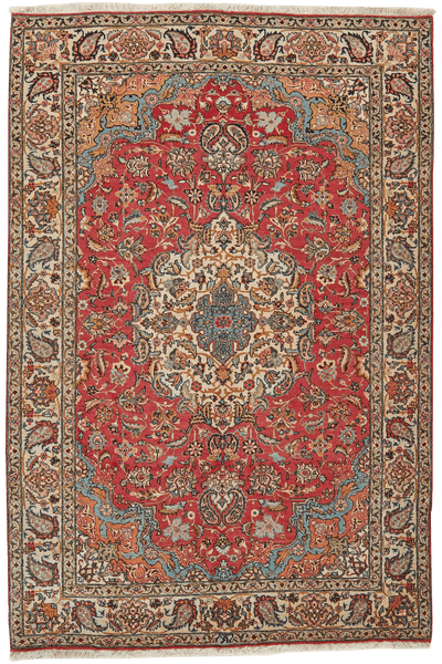 Vintage Carpet Tabriz 213x142cm colorful natural motifs