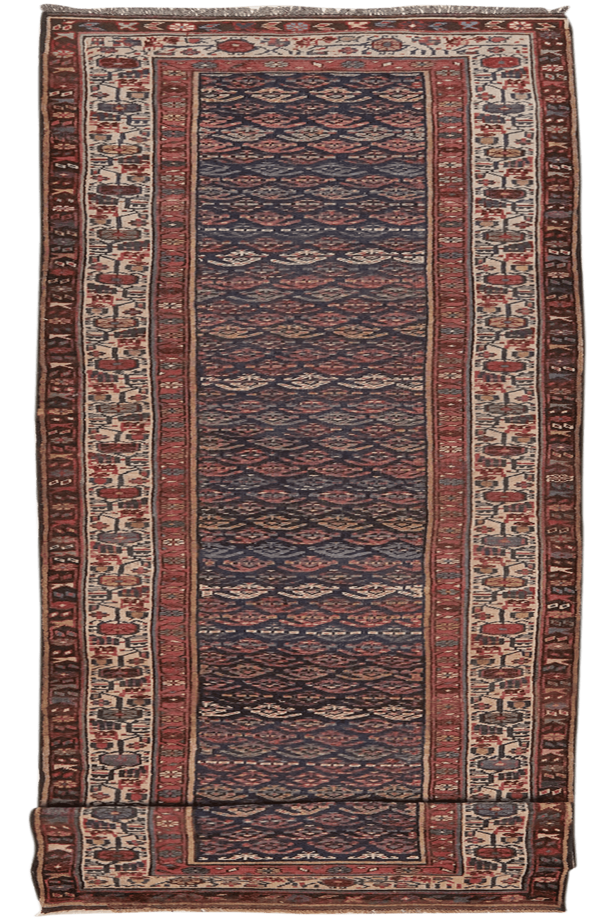 Vintage Teppich Seysan 408x96cm bunt Naturmotive