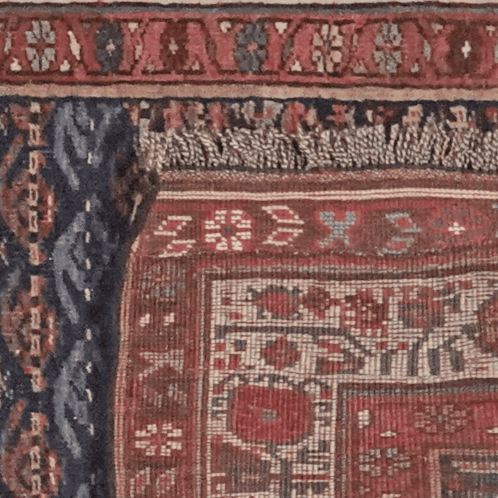 Vintage Teppich Seysan 408x96cm bunt Naturmotive