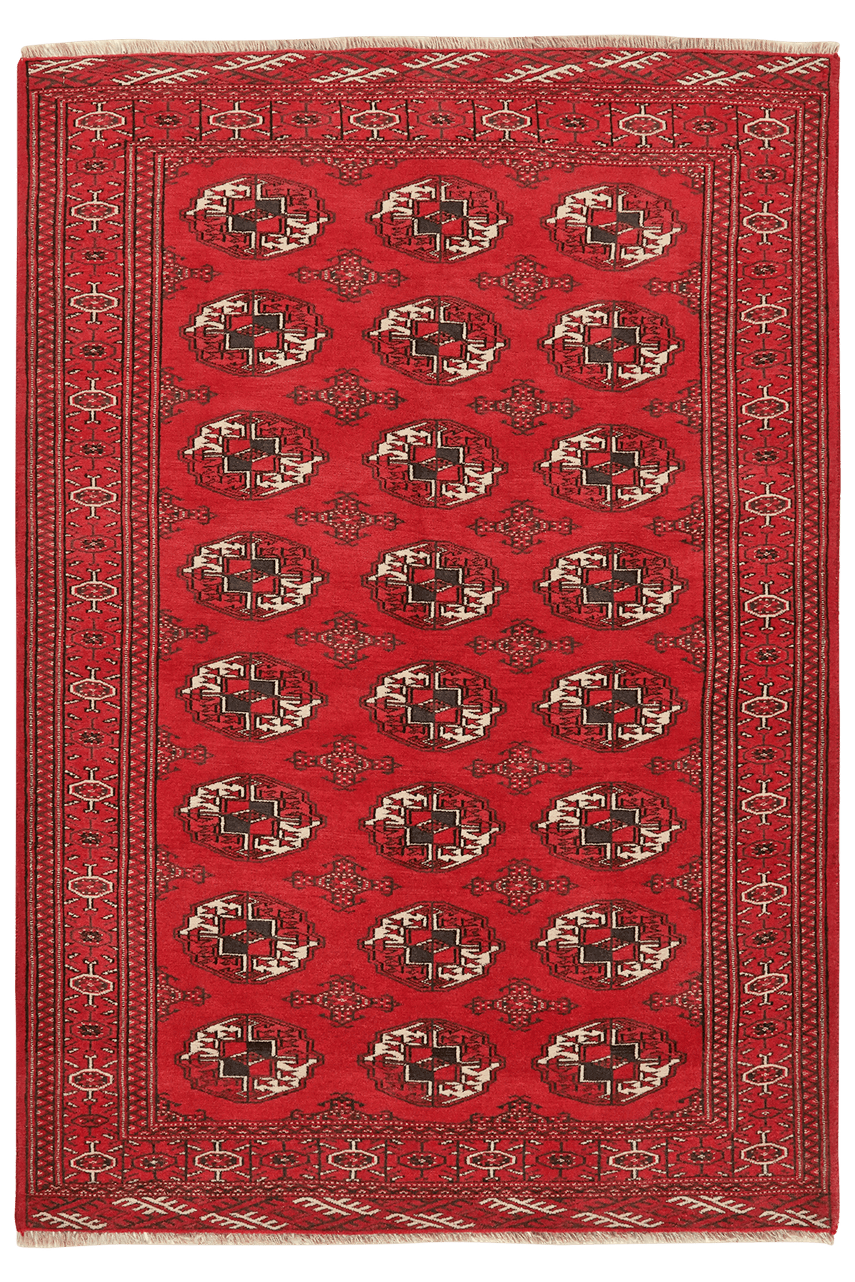 Vintage Carpet Turkman 165x115cm colorful