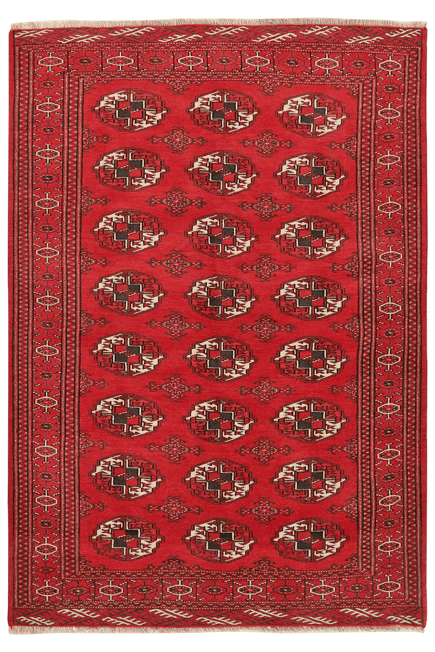 Vintage Carpet Turkman 165x115cm colorful
