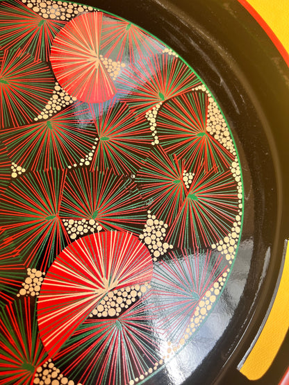 Vintage Lacktablett Shōwa Periode Japan 70er