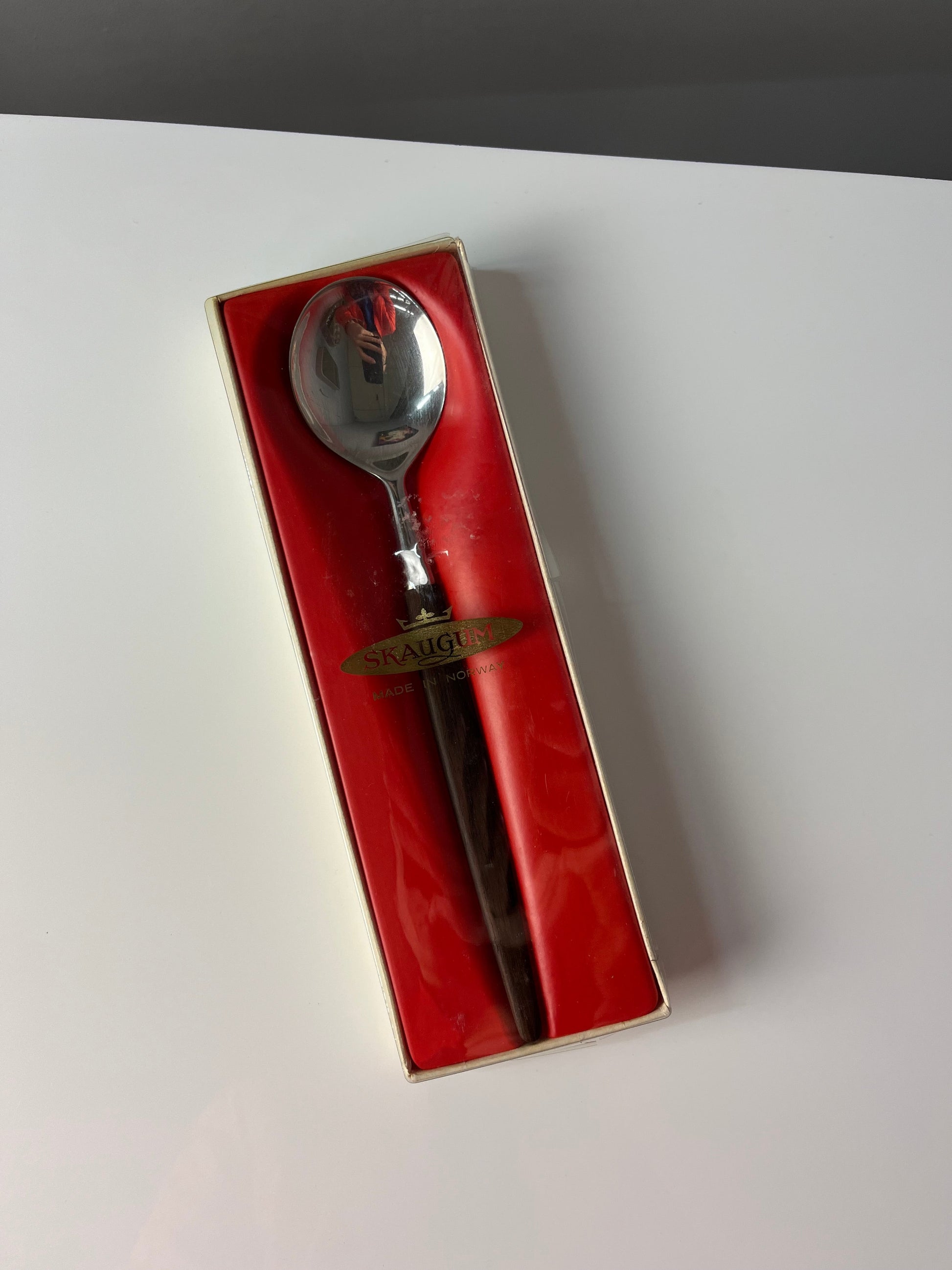 Servierlöffel Teak von Skaugum aus Norwegen