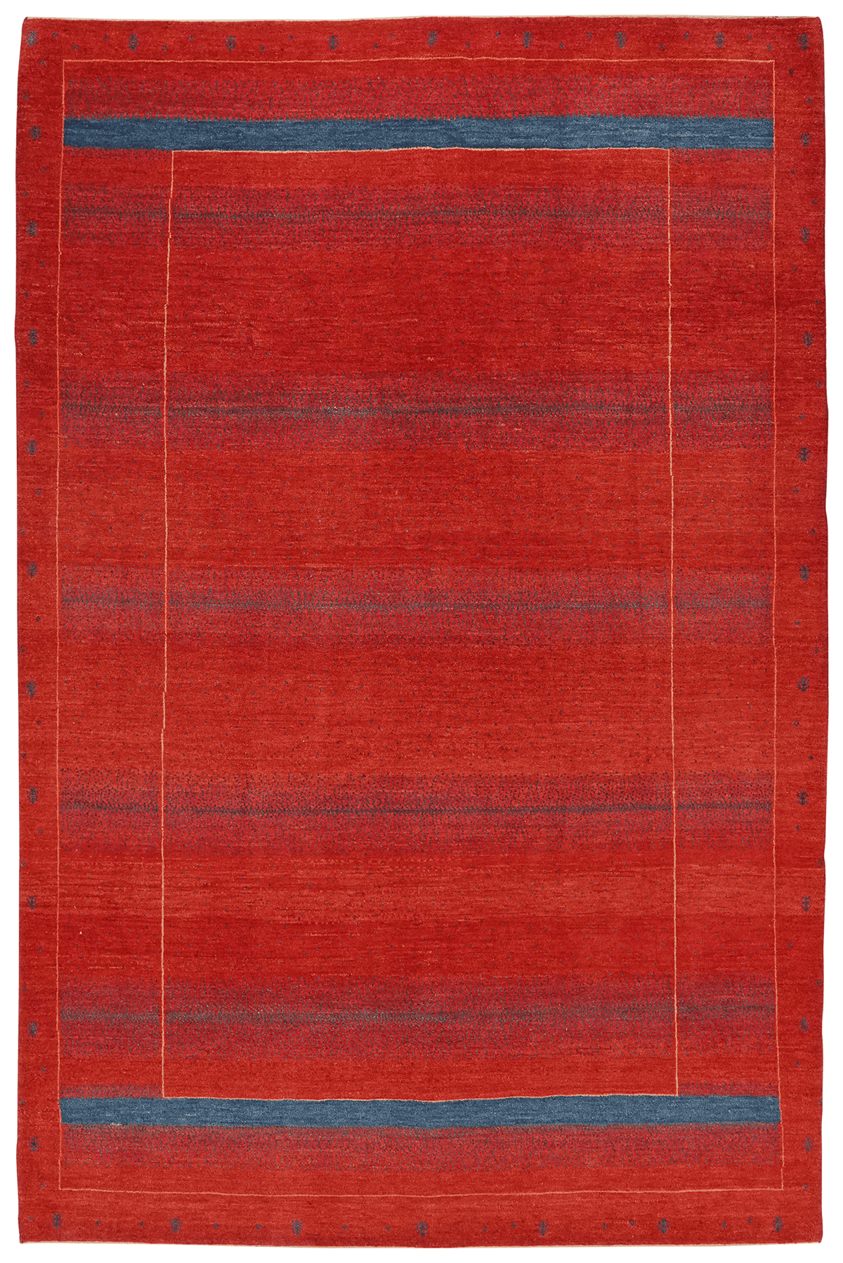 Tapis Gabbeh vintage coloré inspiré de la nature 299x192cm