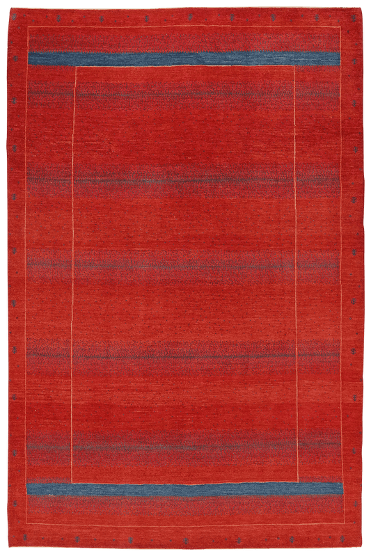 Vintage Gabbeh rug colorful nature inspired 299x192cm