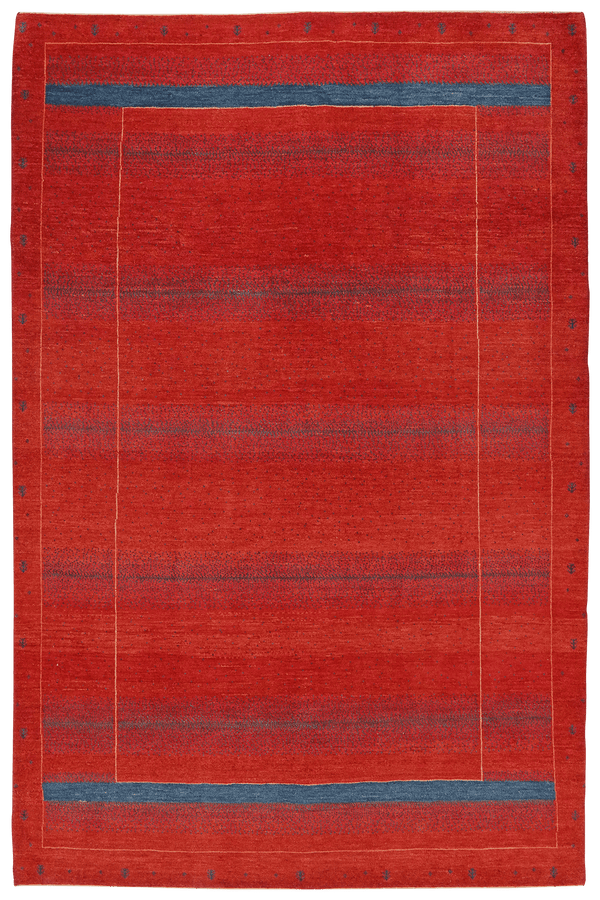 Tapis Gabbeh vintage coloré inspiré de la nature 299x192cm
