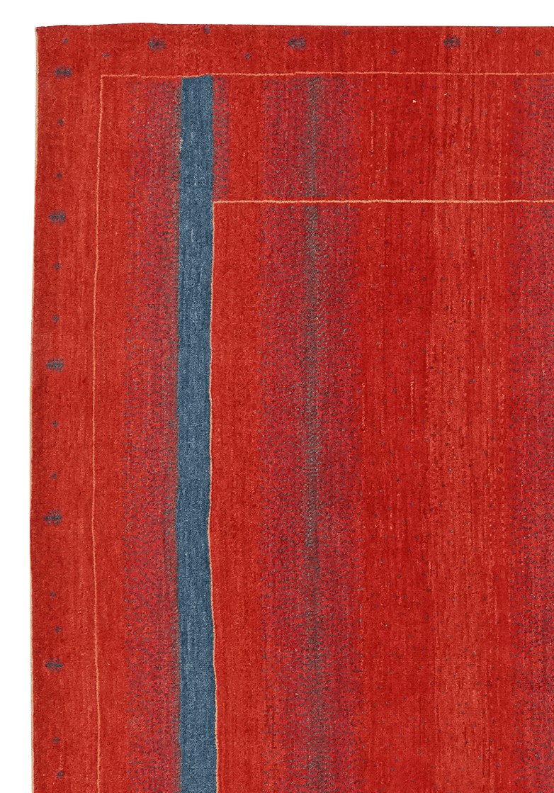 Tapis Gabbeh vintage coloré inspiré de la nature 299x192cm