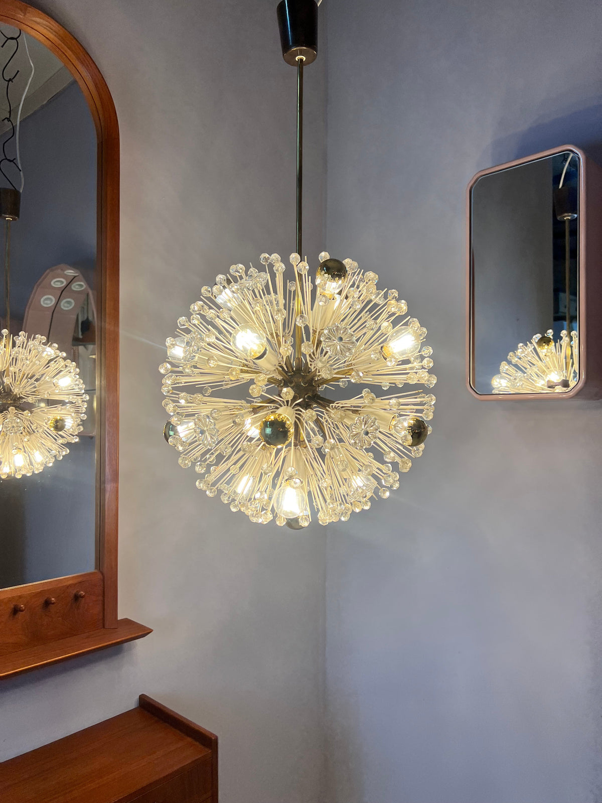 Vintage chandelier by Emil Stejnar
