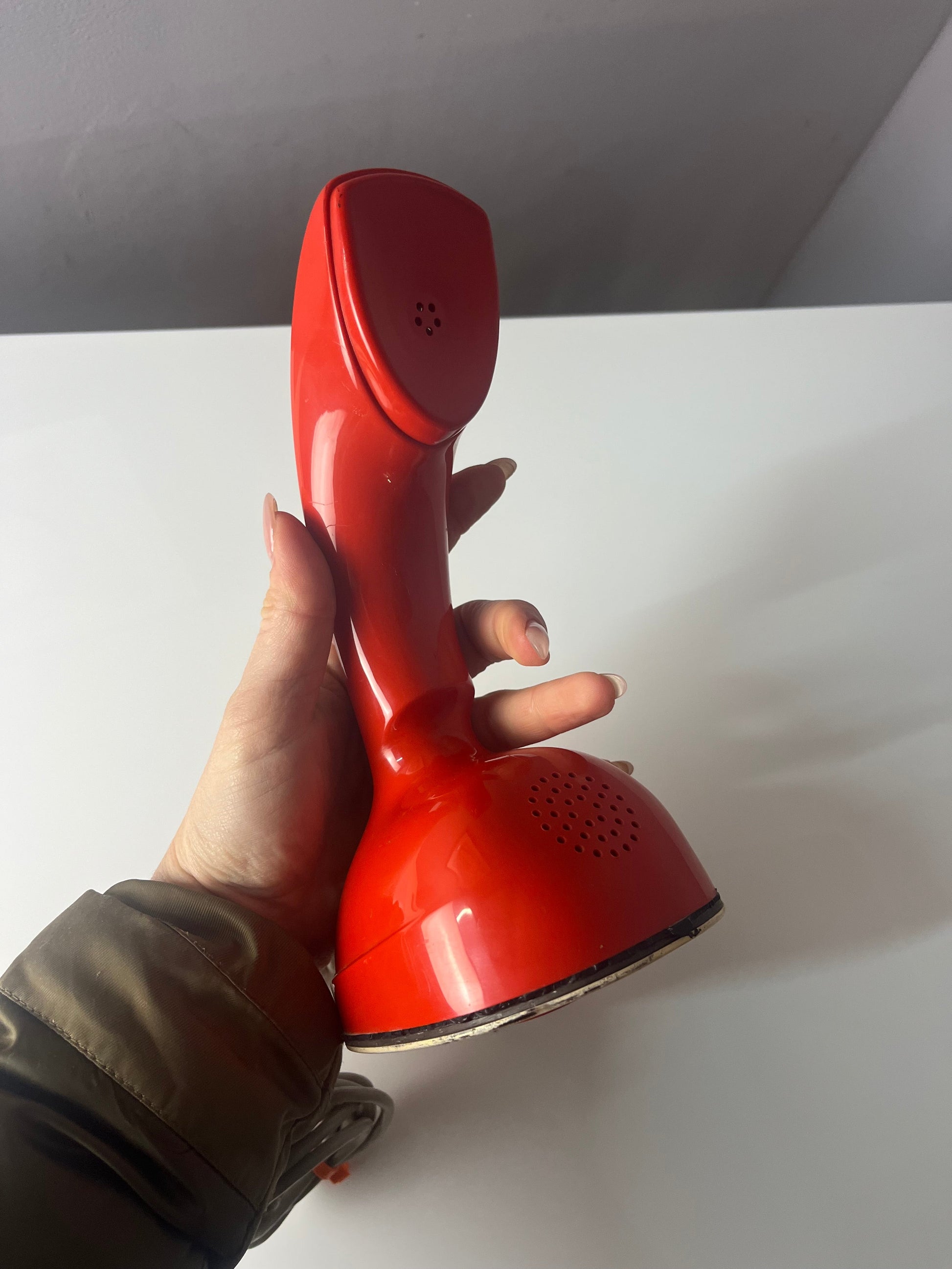 Vintage Telefon Ericofon Kobratelefon rot von LM Ericsson