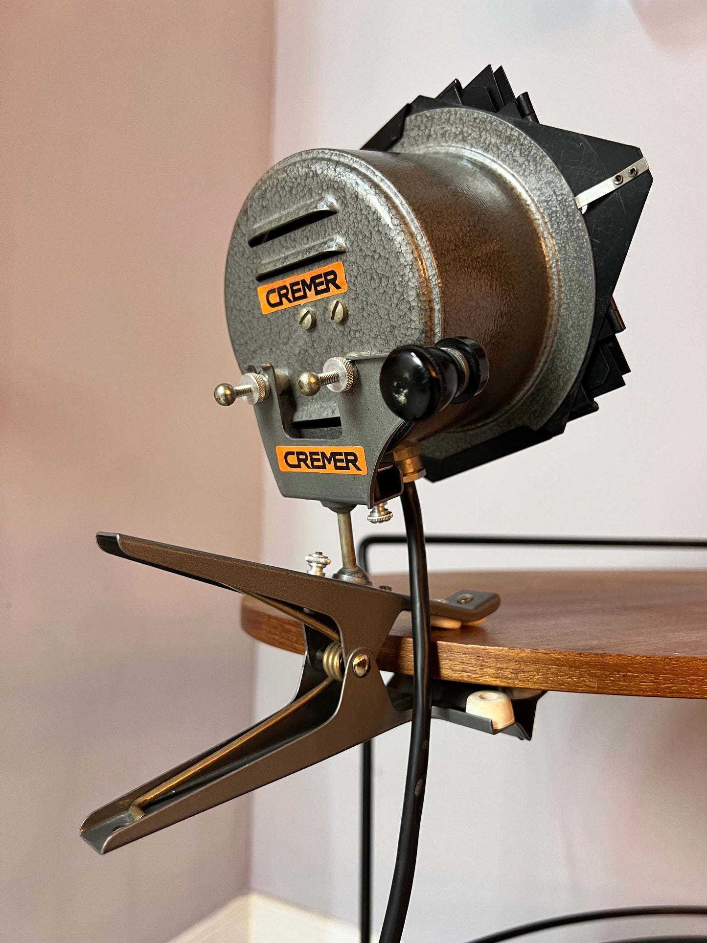 Studio clamp lamp by Cremer