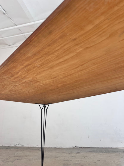 Vintage Esstisch Teak mit originalen Hairpin Legs