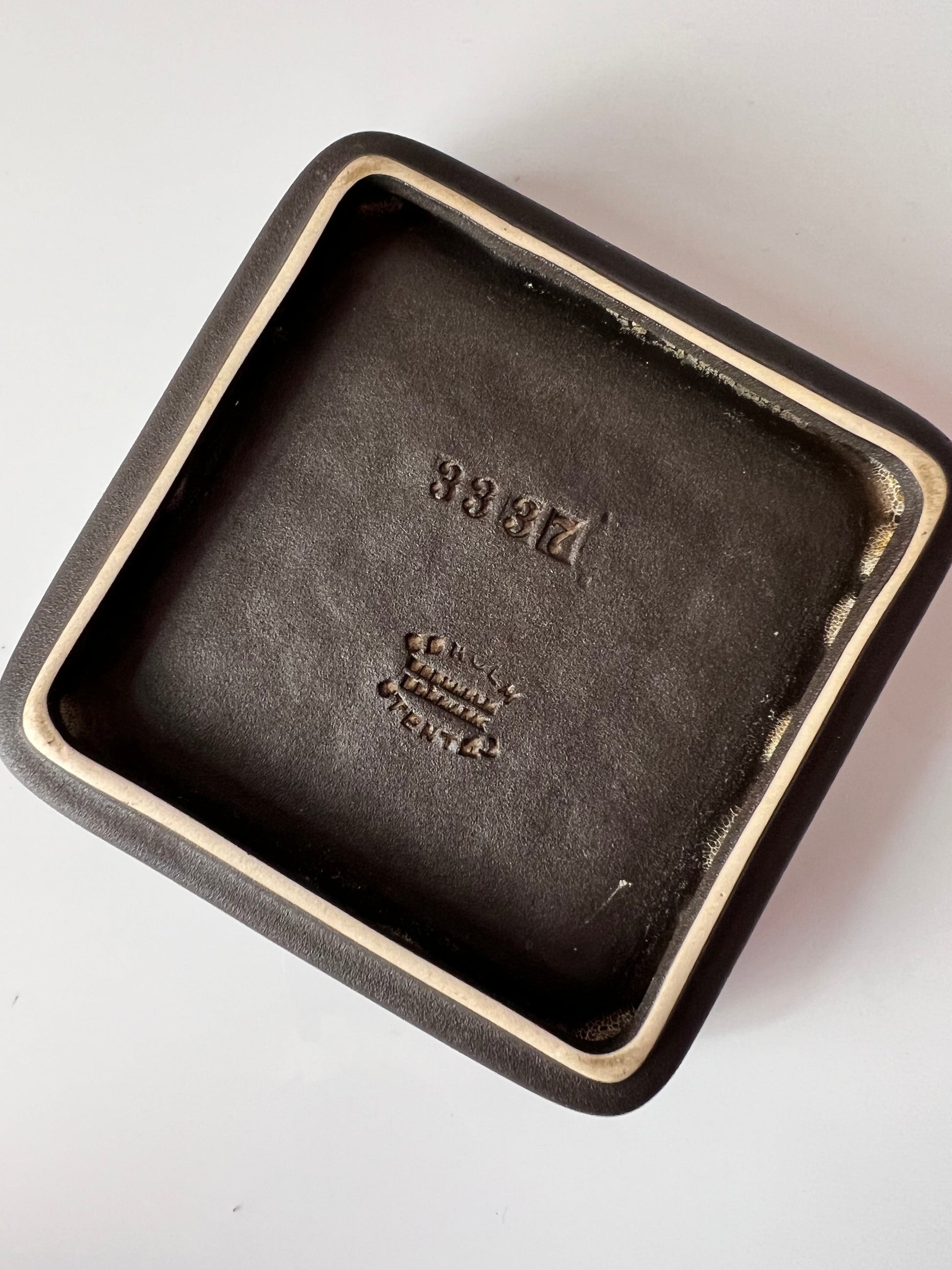 Vintage Schale 3337 von Einar Johansen für Søholm Keramik blau