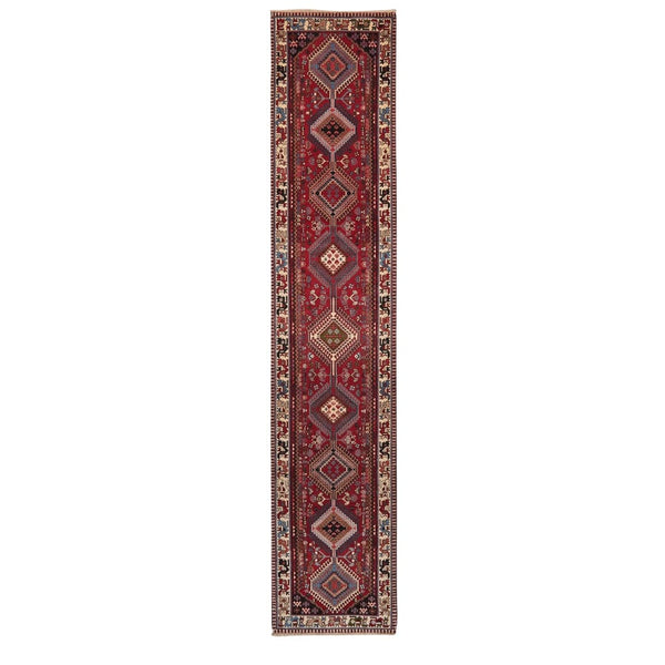 Tapis vintage Yalameh coloré 394x80cm