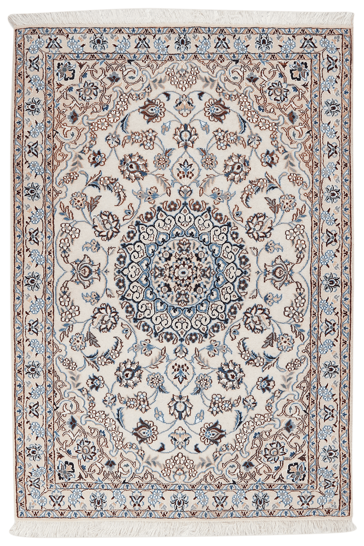 Vintage carpet Nain 9La 145x99cm colorful nature motif