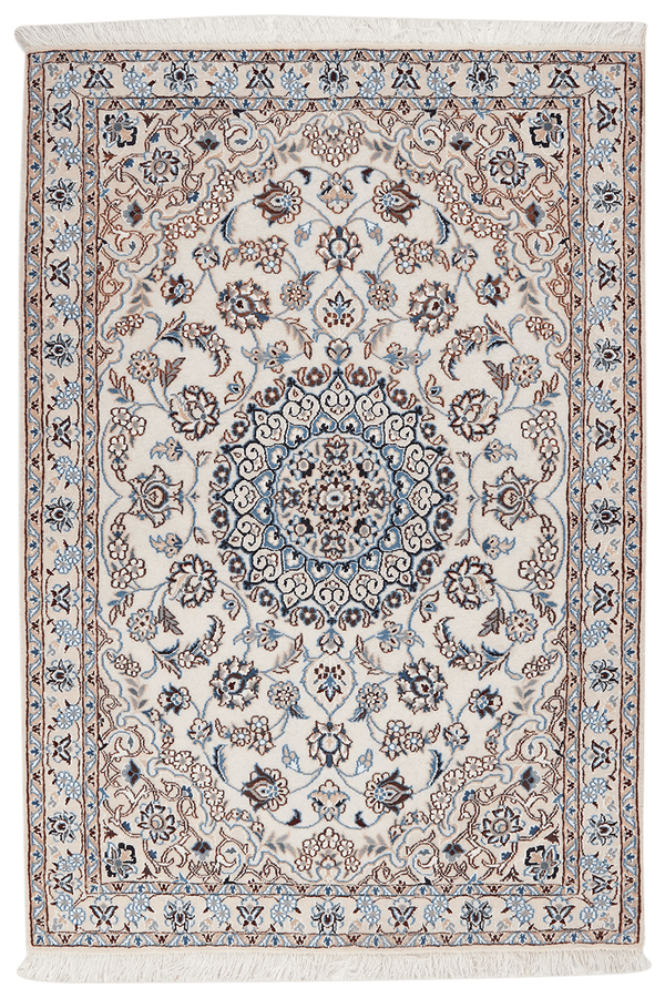Vintage carpet Nain 9La 145x99cm colorful nature motif