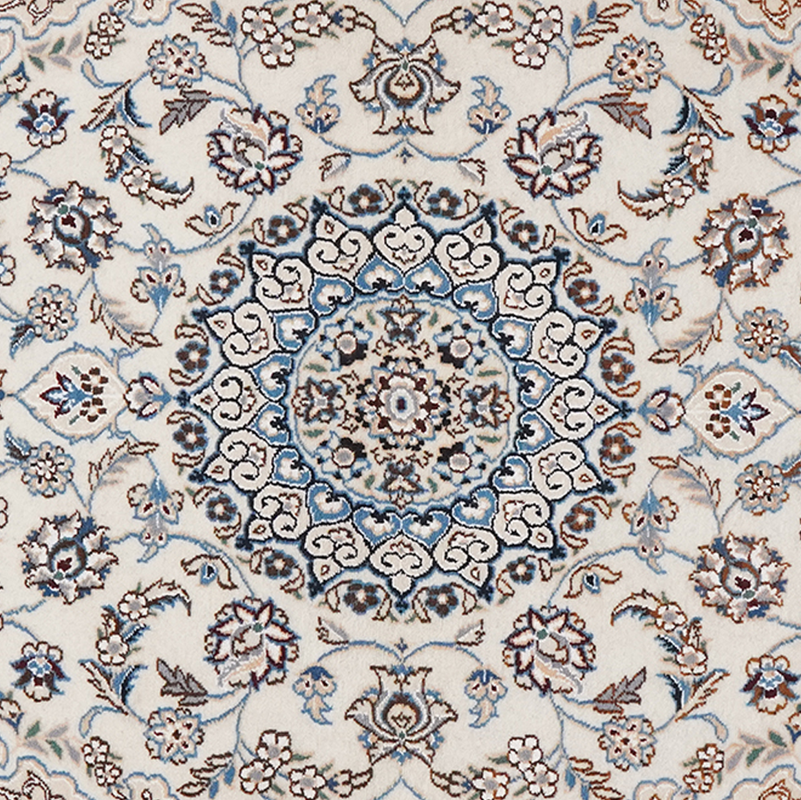 Vintage carpet Nain 9La 145x99cm colorful nature motif