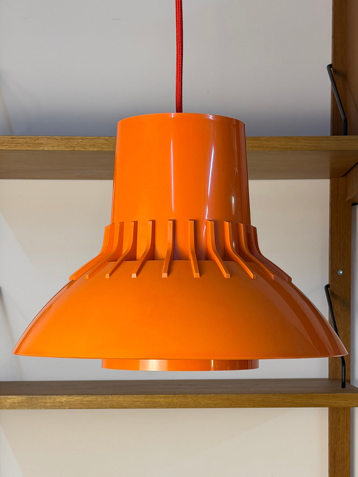 Hängelampe "Solar" orange von Svend Middelboe für Nordisk Solar Compagni