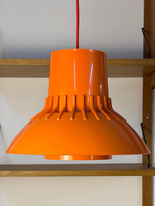 Hängelampe "Solar" orange von Svend Middelboe für Nordisk Solar Compagni
