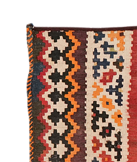 Coussin Vintage Kelim Coloré fait main neuf