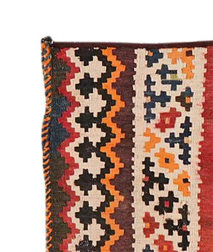 Coussin Vintage Kelim Coloré fait main neuf