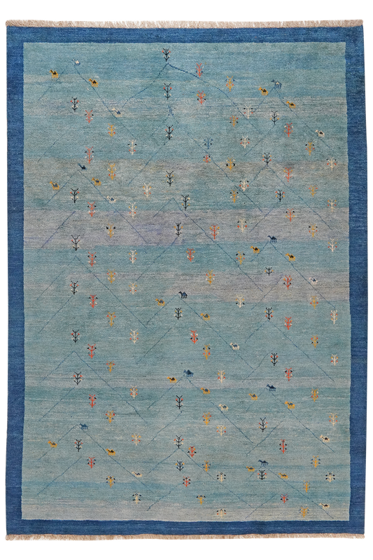 Vintage Carpet Gabbeh Sonnat Colorful 291x203cm