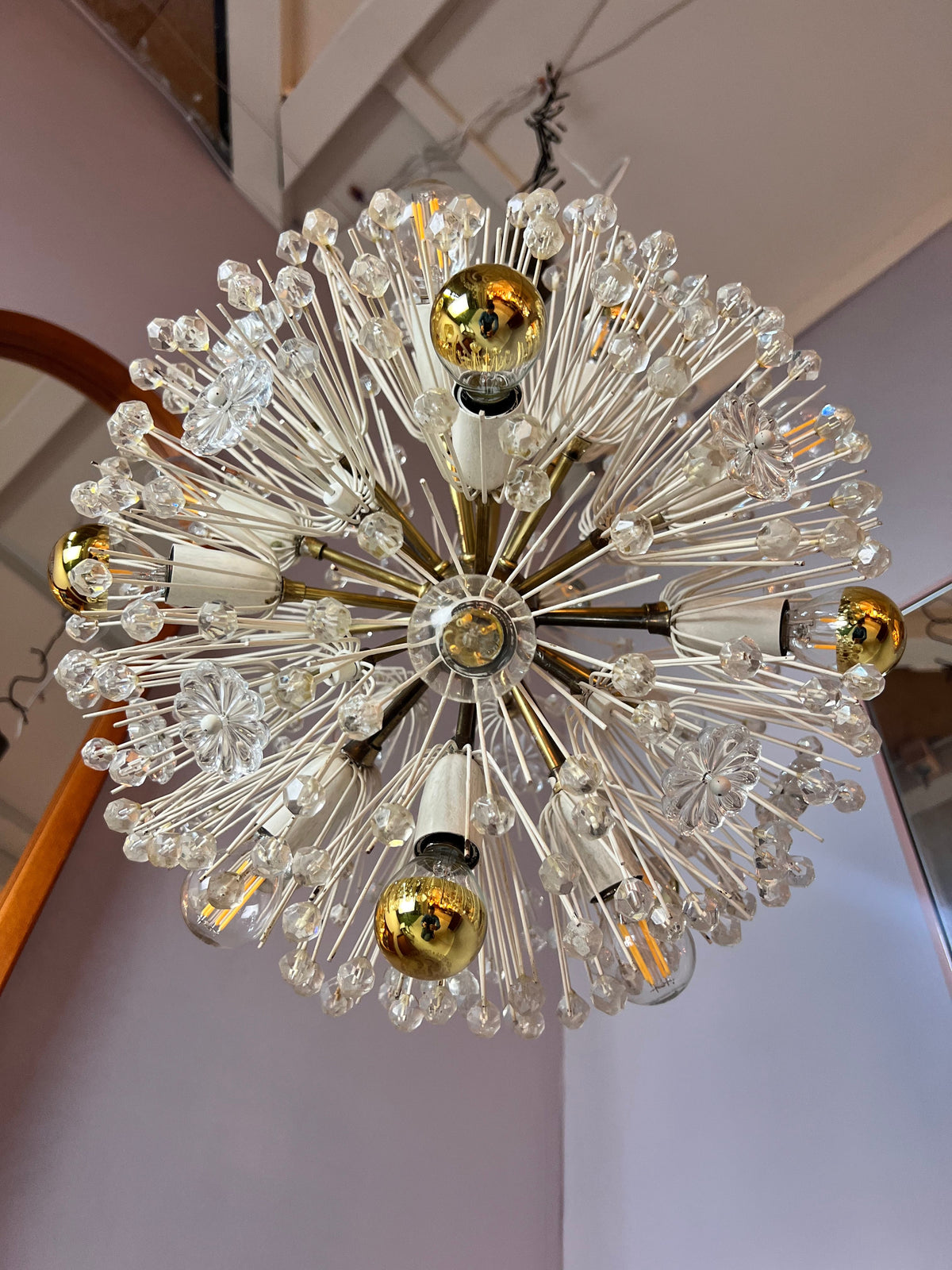 Vintage chandelier by Emil Stejnar