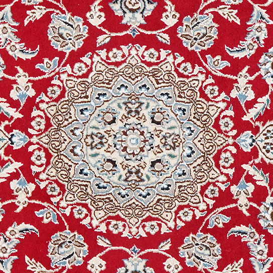Vintage carpet Nain 9La 135x89cm colorful natural motif