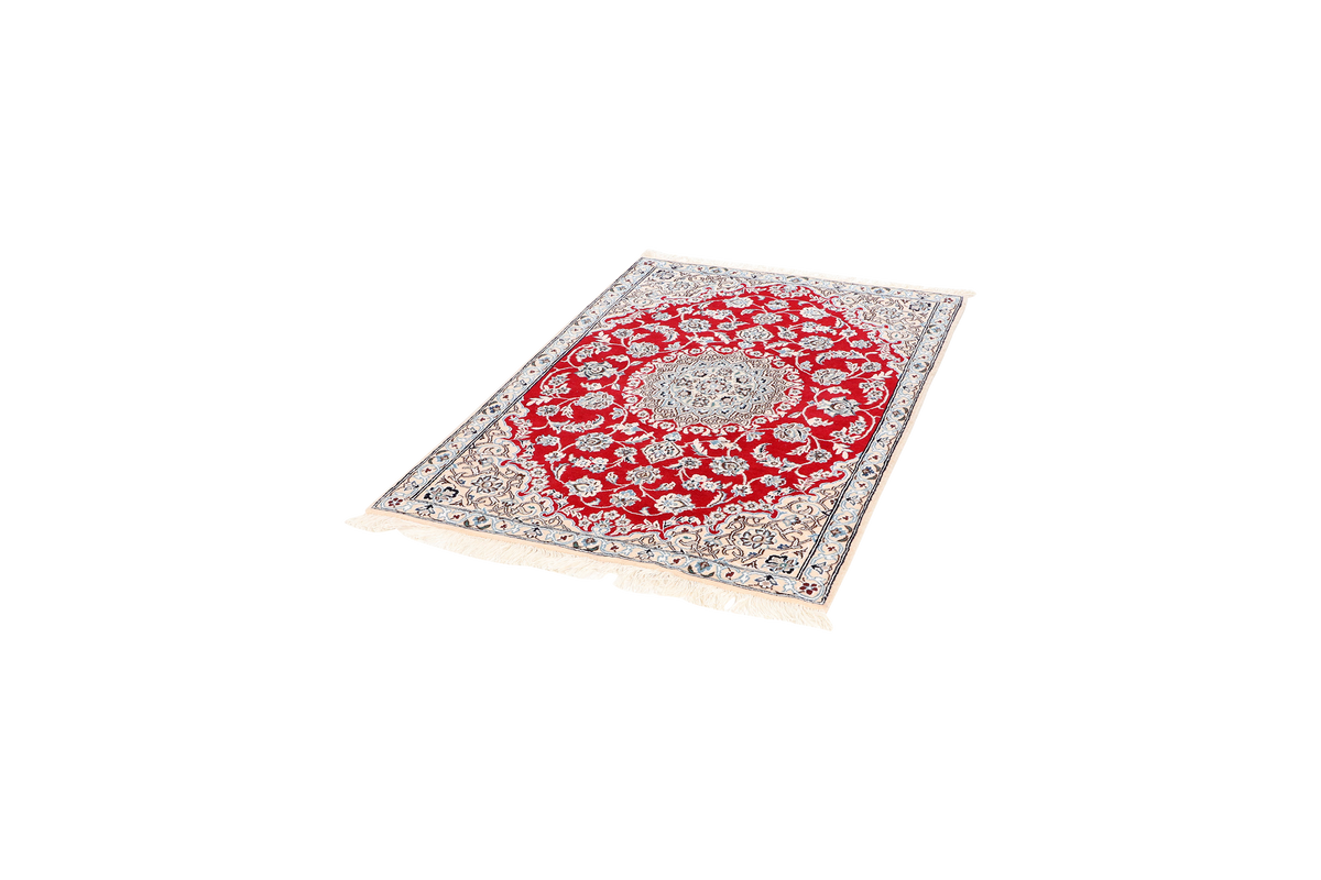 Vintage carpet Nain 9La 135x89cm colorful natural motif