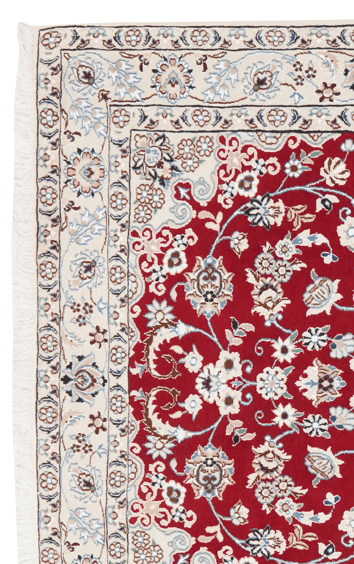 Vintage Teppich Nain 9La 202x129cm bunt Medallion