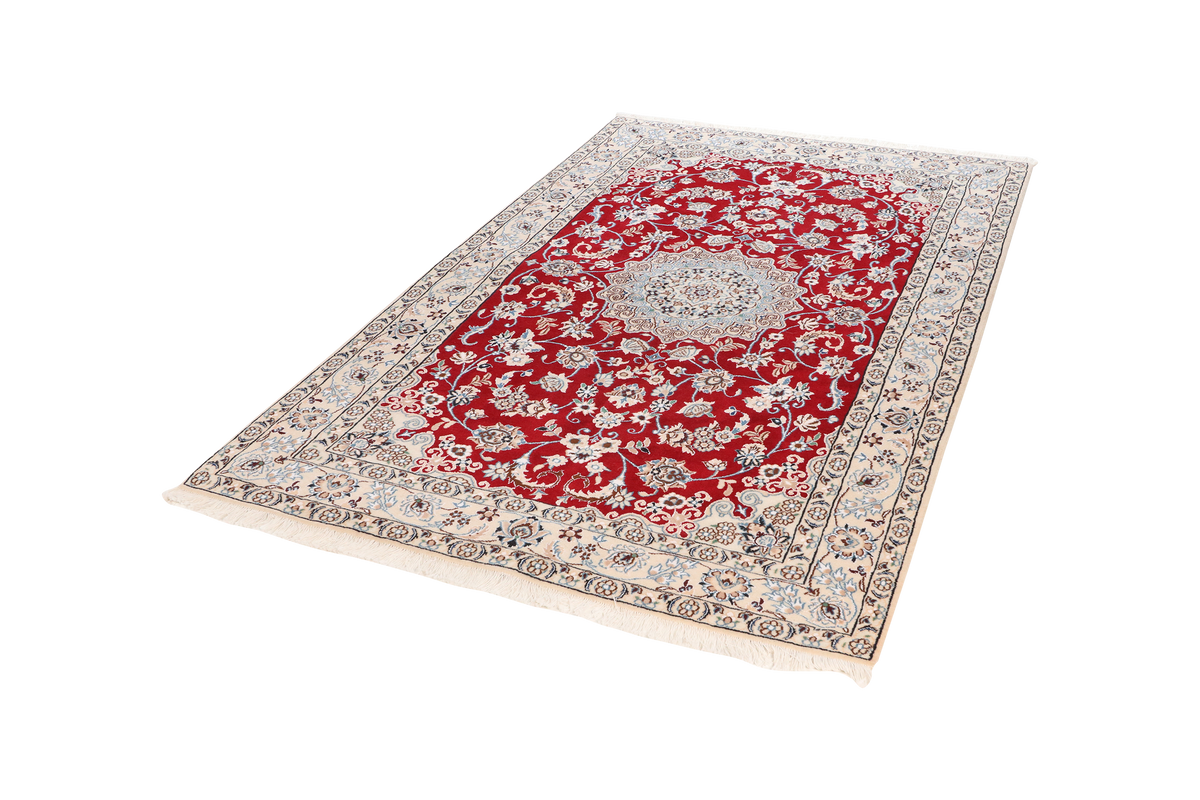 Vintage Teppich Nain 9La 202x129cm bunt Medallion