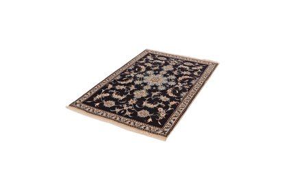 Vintage carpet Nain 12La 135x89cm colorful Medallion