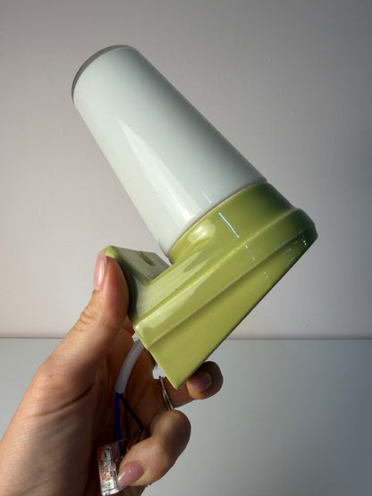 Vintage Wandlampe Modell 6080 mintgrün von Sigvard Bernadotte für Ifö