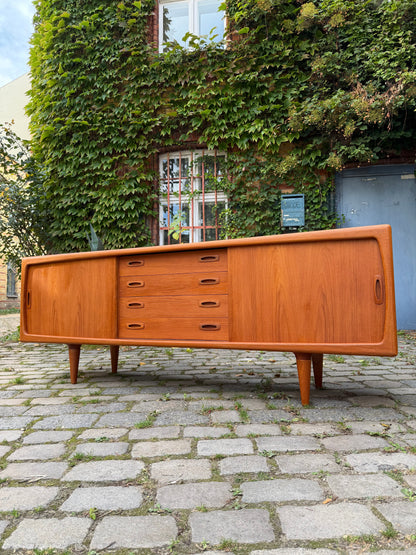 Sideboard Teak von H.P. Hansen, 220 cm