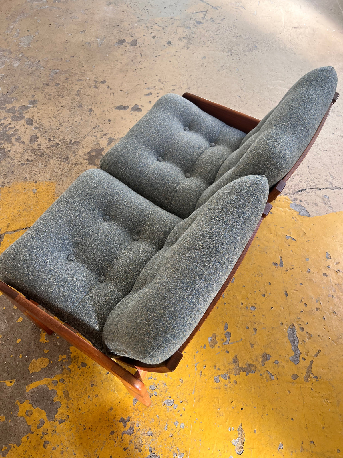 Sofa grau von Yngve Ekström für Swedese