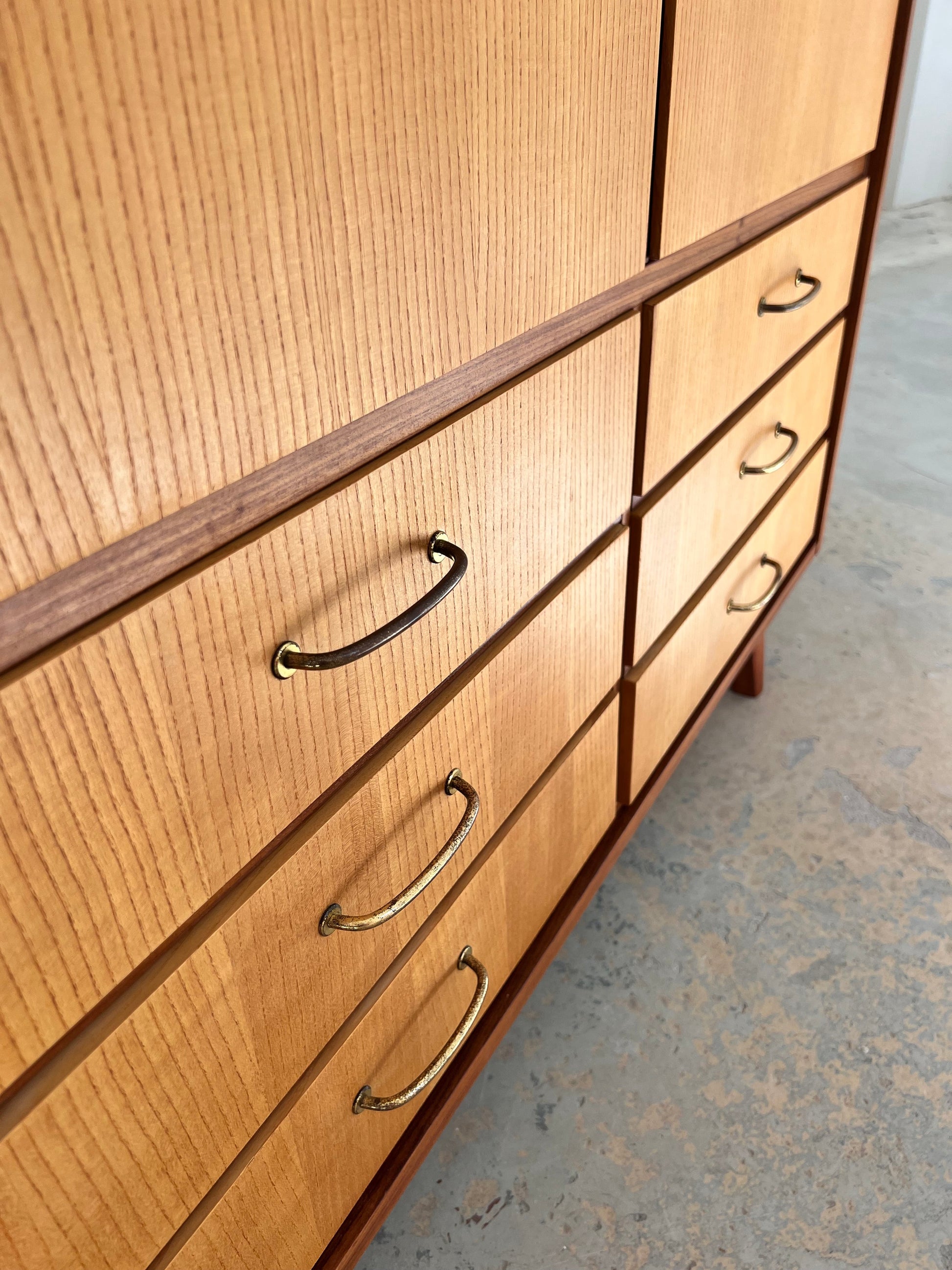 Vintage Wäscheschrank Herrenkommode für Gebr. Lübke