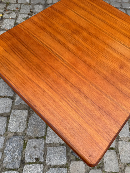 Vintage Esstisch Teak und Chrom im Space Age Design