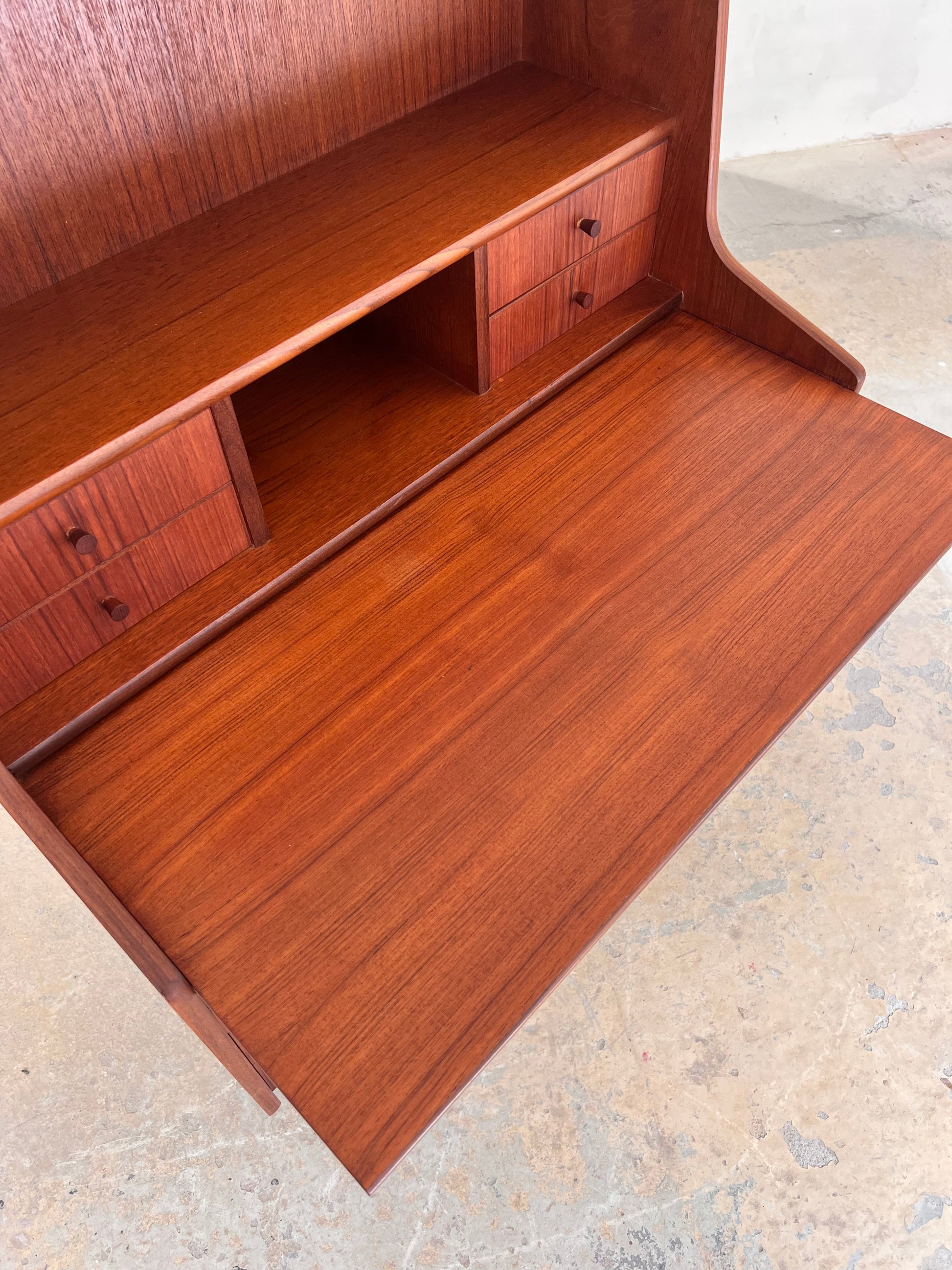 Vintage Sekretär aus Teak von Handbjerg Møbelfabrik
