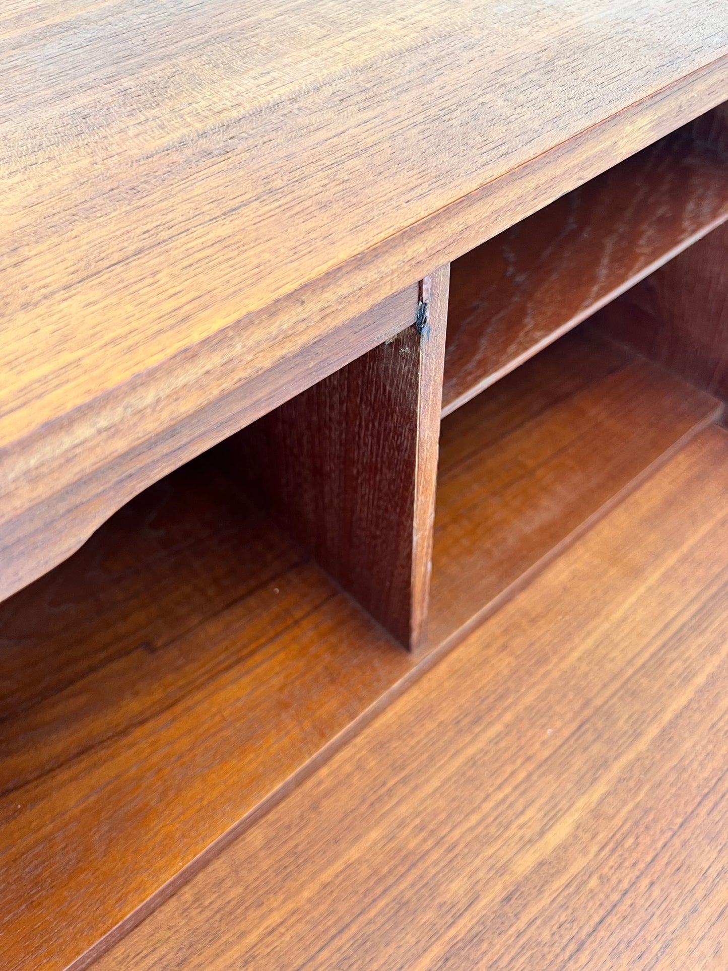 Vintage Sekretär Teak mit Spiegel aus Dänemark