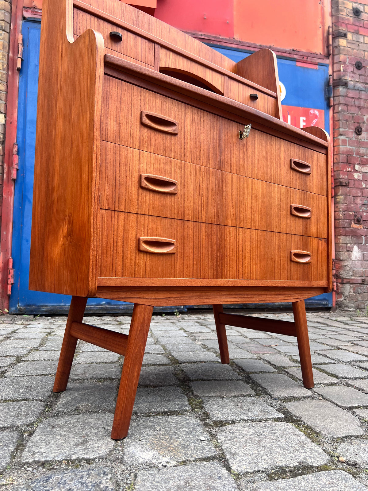 Vintage teak secretary from Denmark
