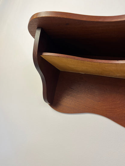 Vintage Wandregal aus Teak aus Dänemark