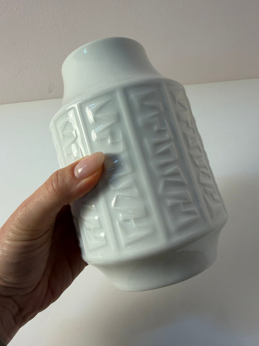Vase "Zickzack" Porzellan weiß von Winterling Bavaria