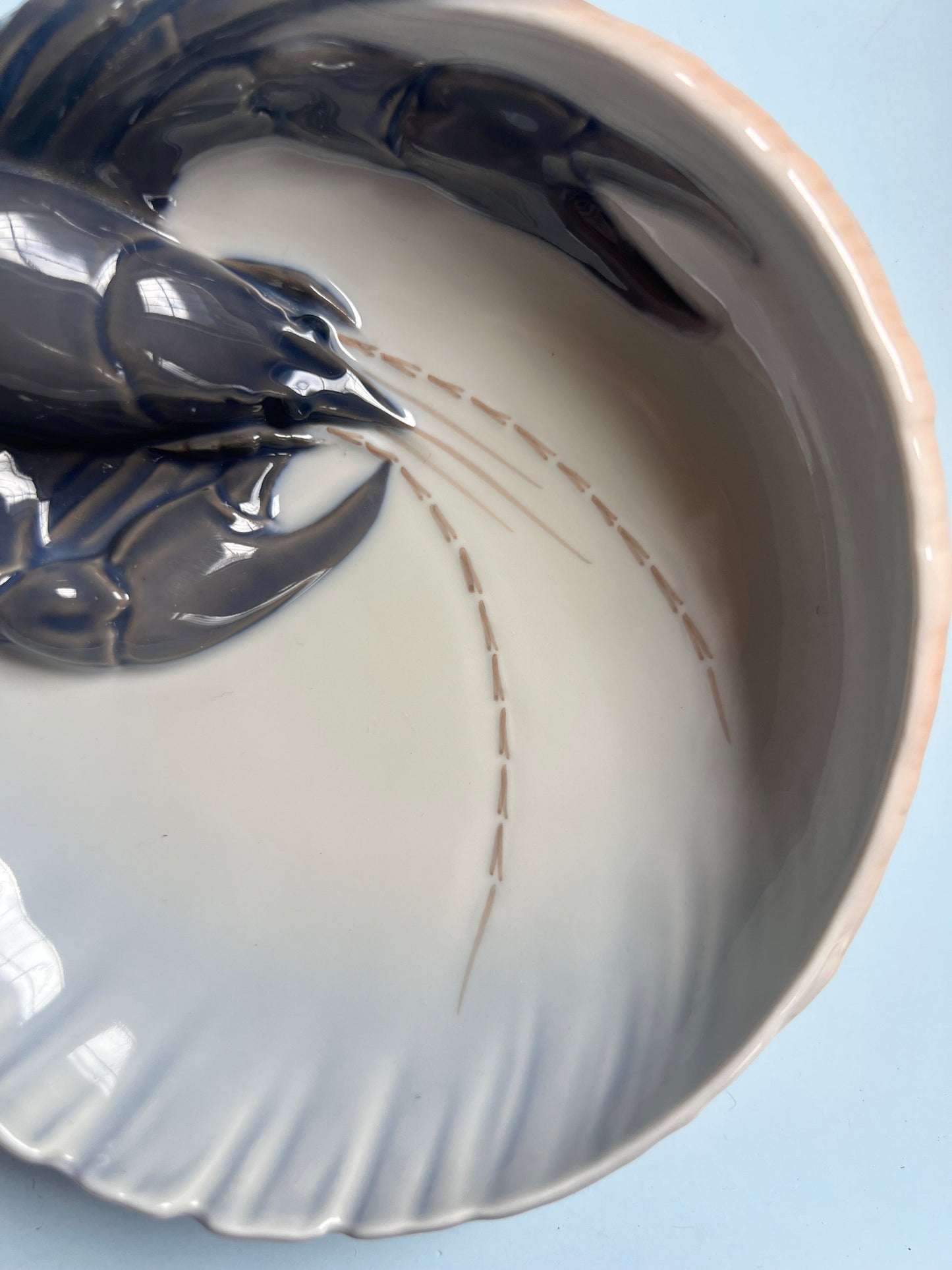 Schale Hummer Typ 3277 ∅ 16,5 cm von Erik Nielsen für Royal Copenhagen