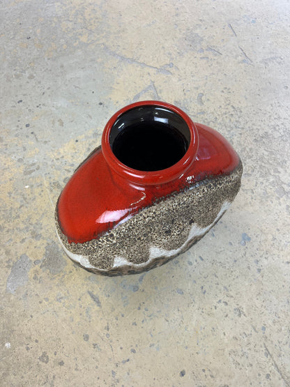 Vintage Bodenvase 102/50 von Dümler und Breiden rotbraun