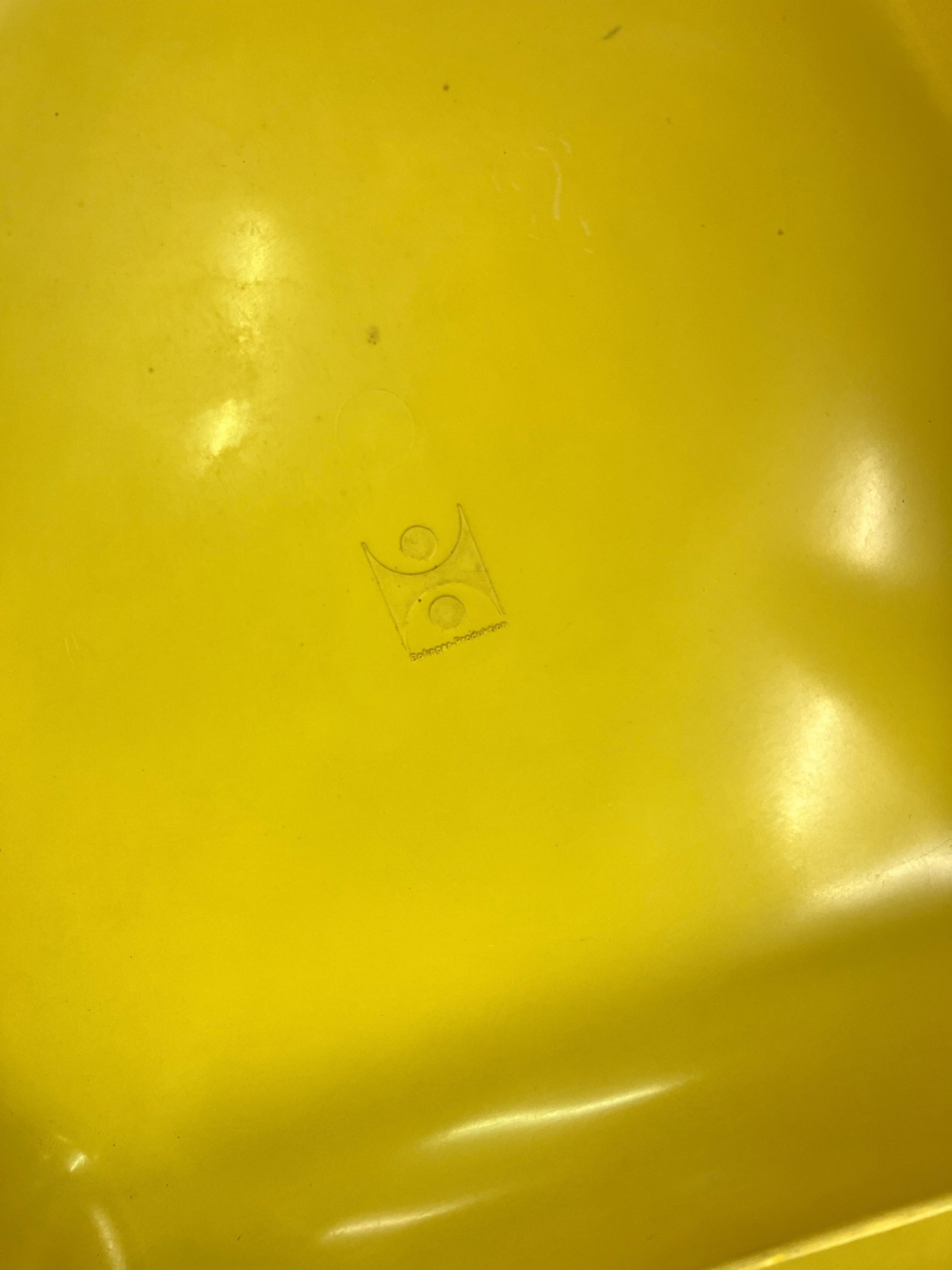 Vintage Esszimmerstuhl BA 1171 gelb von Helmut Bätzner für Bofinger