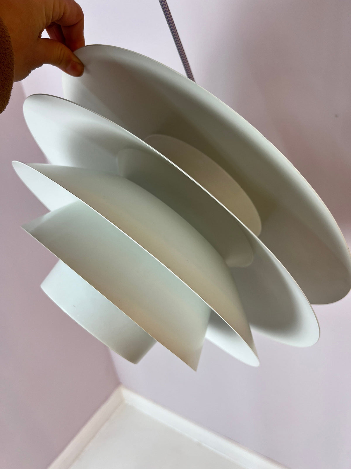 Slatted lamp 'Verona' by Svend Middelboe for Nordisk Solar