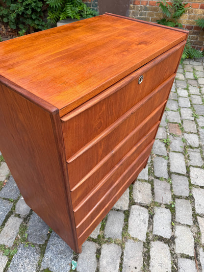 Vintage Kommode Teak Dänemark, 6 Schubladen, Mid-Century