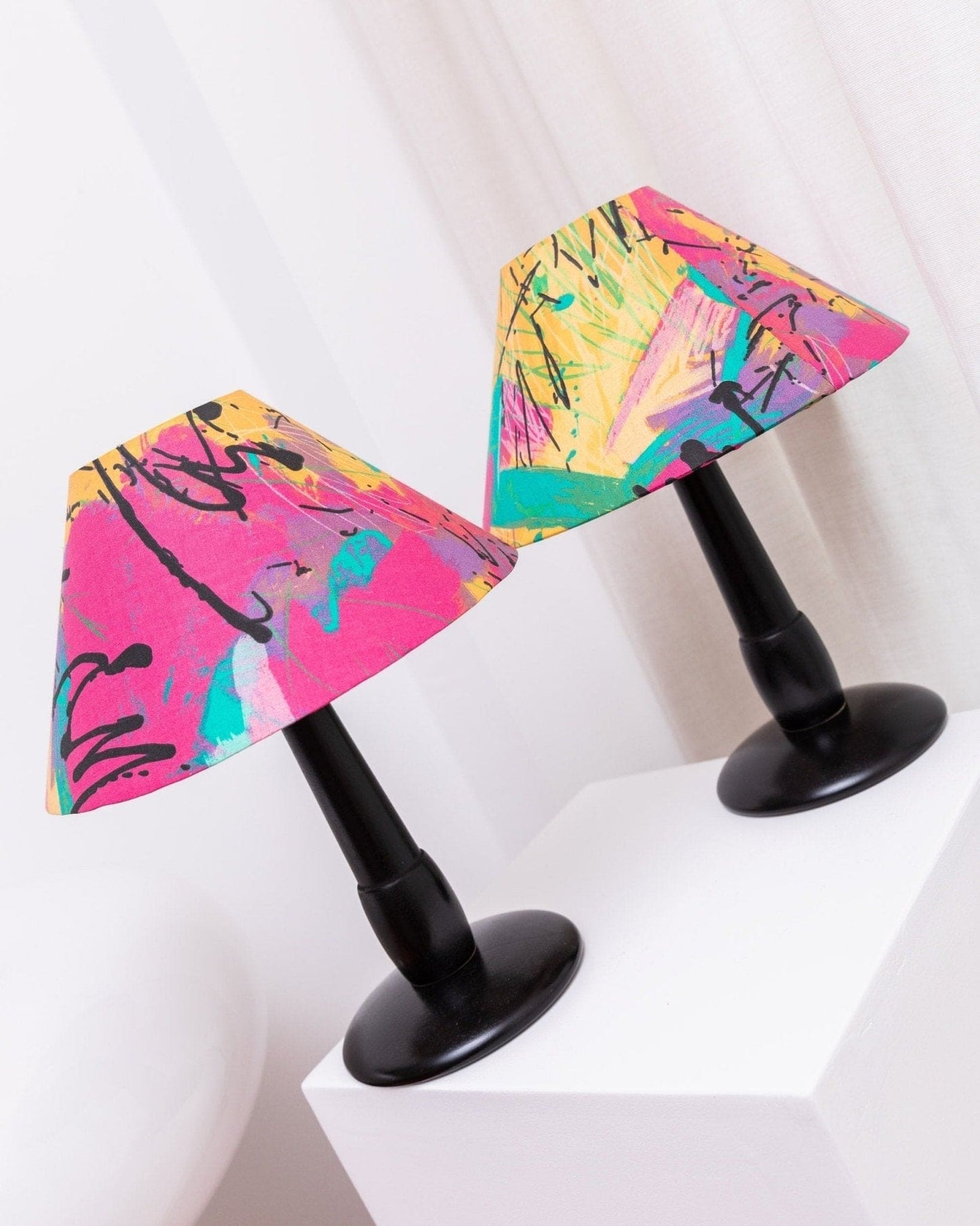 Lampe de table vintage Memphis Pop Art par Massive années 1980, lot de 2