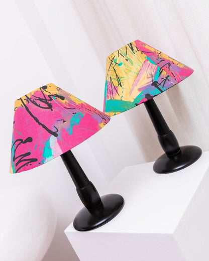 Lampe de table vintage Memphis Pop Art par Massive années 1980, lot de 2